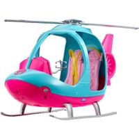 Barbie Dreamhouse Adventures Helicopter, Pink and Blue with Spinning Rotor, for 3 to 7 Year Olds thumbnail image