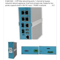 Wide Temperature Embedded PC Industrial Network Appliance with 4X Gbe RJ45 2X RS232 5X RS485 thumbnail image