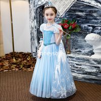 Frozen Elsa Costume for Kids Dress Up Elsa Christmas Party Children Dress thumbnail image