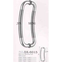 Stainless steel glass door pull curved handle middle section sandblast dx-6015 thumbnail image