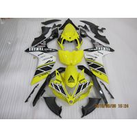 YZF-R1 2007 to 2008 aftermarket body work Yellow White Black replacement injection bike fairings thumbnail image