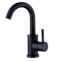 304 stainless steel baking black paint faucet hot and cold basin wash basin faucet thumbnail image