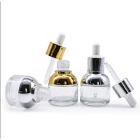 Luxury 20ml 30ml Essential Oil Use Clear Glass Dropper Bottles thumbnail image