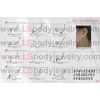 Body Jewelry, Body Piercing Jewelry, N040, 316L SS, Linked BCR, Linked Barbell, Linked Labret thumbnail image