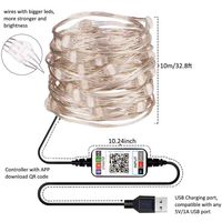 LED Rope Lights with APP control Led String Lights with16 million colors 19 modes color changing thumbnail image