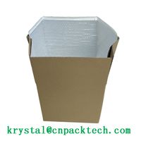 Thermal Insulated Foil Bubble Box Liner Waterproof Shock Absorption Cold Chain Shipping Bag thumbnail image