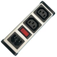 IEC 60320 C13 C14 PDU POWER STRIP with Switch, Smart 2 Socket Power Strip Bar For Network Cabinet thumbnail image