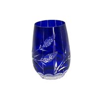 2019 fashionable cobalt blue glass cup for decoration and drinking thumbnail image