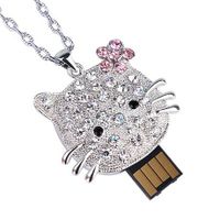 Crystal Jewelry USB Disk Customized Plastic USB Flash Drive thumbnail image