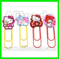 None paper cartoon animal flower food car shape cute small bookmark with clips thumbnail image