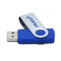 Custom USB Drive Logo Printed Bulk Cheap USB Plastic Swivel Mini USB Flash Drive thumbnail image