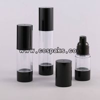 Cos Supply Cheap Plastic Cosmetic Packaging Airless Pump Bottle/ Cosmetic Bottle/ 15ml 30ml 50ml Air thumbnail image