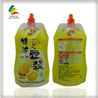 Food packaging plastic bag,spouted special shape stand up pouch,plastic packaging bag with QS/OEM thumbnail image