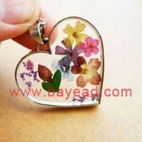 Real Mixed Flower Necklace Pendant Jewelry,www.bayead.com thumbnail image