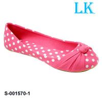 china children's casual shoes new design flat canvas ballerina thumbnail image