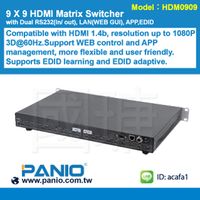 4K30HZ HDMI 9 IN 9 OUT Matrix Switcher with RS232 APP TCPIP thumbnail image