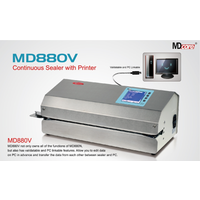 Medicare MD880V 5.7'' Touch Screen Auto Continuous Sealer with Printer Dental Sealing Machine thumbnail image