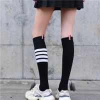 Cotton net red socks Japanese and Korean college style knee-length calf socks trendy left and right thumbnail image