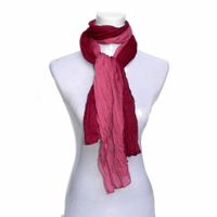 Dual color crinkled scarf thumbnail image