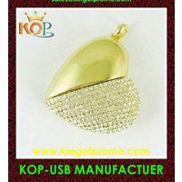 golden heart jewelry usb flash disk thumbnail image