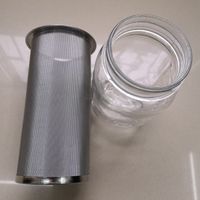 Mason Jar Infuser Filter Fits All Wide Mouth Jar Cold Brew Coffee Tea Maker thumbnail image