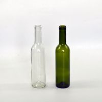 flint and green color glass wine bottle 375ml thumbnail image