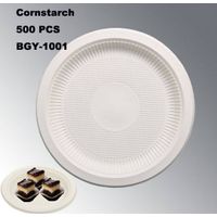 BGY-1001 Cornstarch tableware eco-friendly disposable plate thumbnail image