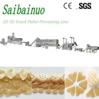 2D 3D Potato Snack Pellet Fryums Food Processing Line Bugles Chips Making Machine thumbnail image