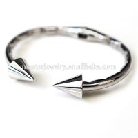Wholesale Manufacturer Steel Metal Plated Gold Silver Spike Cuff Bangle Bracelet thumbnail image