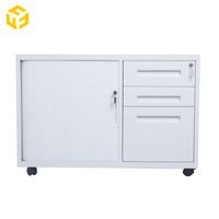 Steel Mobile Caddy Office Filing Storage Fully Assembled Mobile Metal Filing Cabinet thumbnail image
