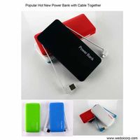 New Mobile Phone Charger 4000mAh with Cables (WY-PB69) thumbnail image