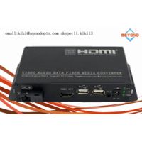 HDMI and USB(keyboard and mouse) with IR singalover KVM fiber converter for security system,FC/SC/ST thumbnail image