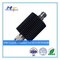 Telecommunication product rf fixed coaxial Attenuator 50W DC-3GHz N-M/N-F type thumbnail image