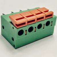 Termainal Block connector,5.0mm-5.08mm,4ways,green+red color thumbnail image