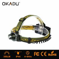 OKADU HQ04 Design Cree Q5 Led Headlight 18650 / AAA Battery Headlamp Motion Sensor Headlamp thumbnail image