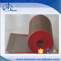 Professional PTFE teflon mesh belts with bull nose joint and red reinforcement edge thumbnail image