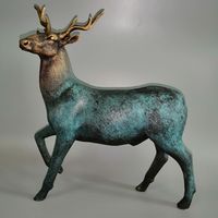 Bronze sculpture Deer brass statue thumbnail image