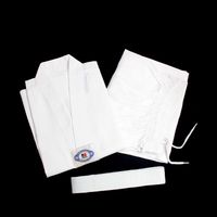 white collar taekwondo uniforms white master kick boxing uniforms thumbnail image