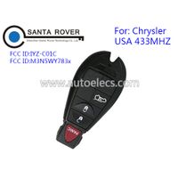 433Mhz USA model 4 buttons Chrysler 300c For Chrysler Dodge Jeep Remote Smart Key M3N5WY783X thumbnail image