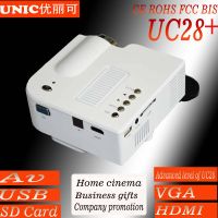 Cheapest pico projector,entertainment projector UC28+ with AV USB SD VGA HDMI thumbnail image