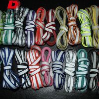 Manufacturers wholesale bright double-sided sports reflective lace, flat night luminous shoelaces, thumbnail image