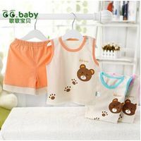 2015 Newborn Baby Clothing Summer Sets High Quality Cloth for Bebe Girl Bebe Boy Suits thumbnail image