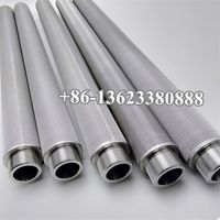 China manufacture stainless steel 304 316 316L sintered powder porous metal filter tubes in chemical thumbnail image