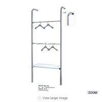 Wholesale clothes shop display rack double-deck storage rack thumbnail image