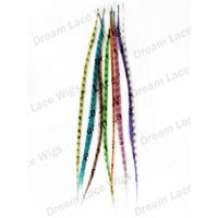 Synthetic Grizzly Rooster Feather Hair Extension thumbnail image