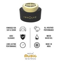 Involve Music Series Dashboard Gel Car Freshener - Premium Car Freshener For Car Dashboard thumbnail image