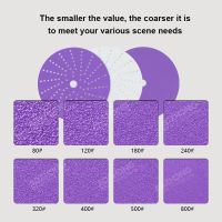 Purple Sandpaper Automotive Polishing Ceramic Abrasives Film Sanding Disc SG Abrasive Porous Sand thumbnail image