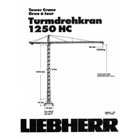 Used Liebherr tower crane model 1250HC40 thumbnail image