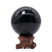 Yinglai 2.6" Natural Crystal Sphere Obsidian Sphere/Ball, Meditation Crystals thumbnail image
