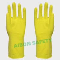 cotton flock rubber mateiral household latex glove thumbnail image